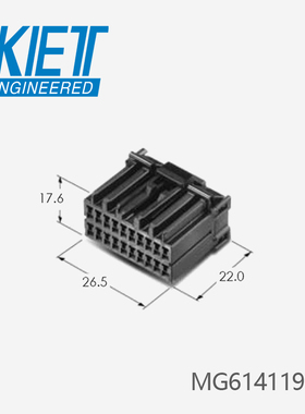 千金供应MG614119-5塑壳接插件KET连接器现货