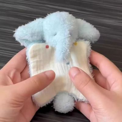 可爱治愈小象安抚巾豆袋毛绒公仔柔软挂件学生解压手帕装饰送礼物