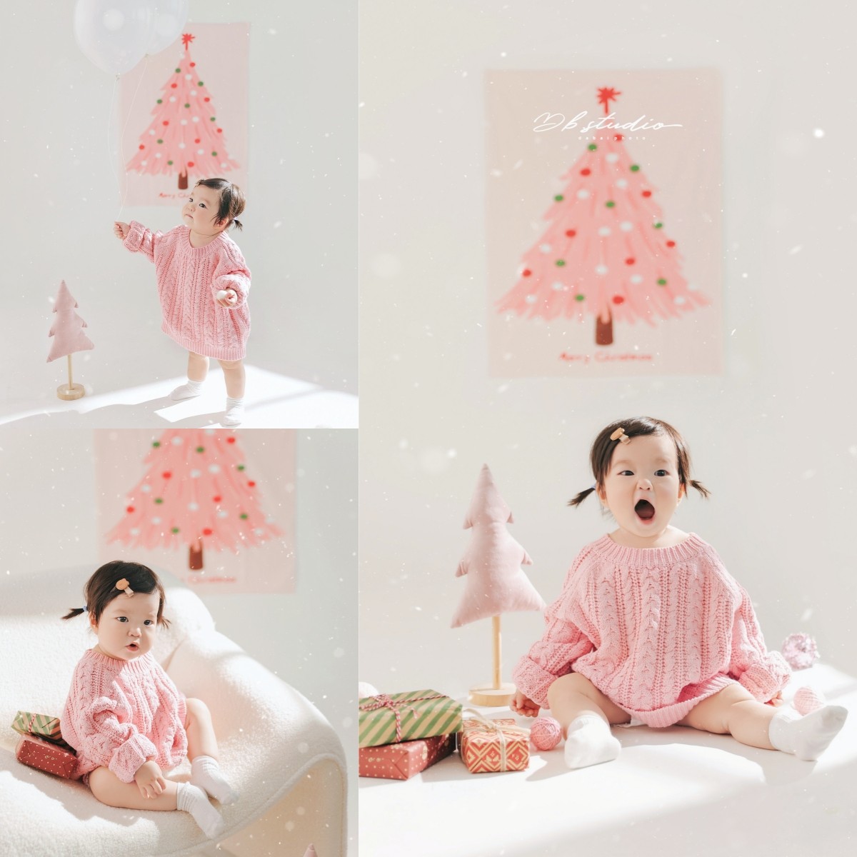 大白圣诞主题拍照服装针织毛衣