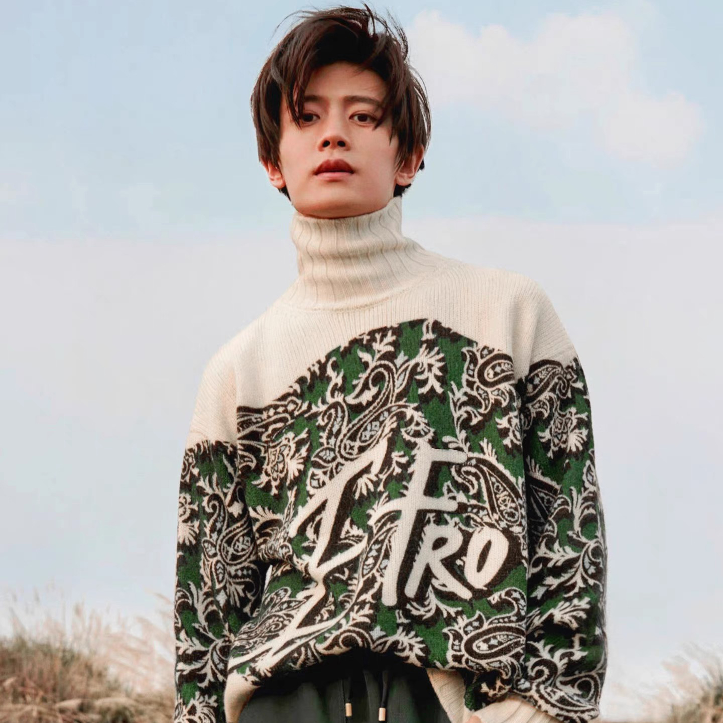 男士100纯羊绒衫高领加厚时尚