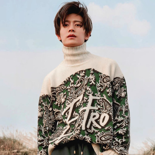 男士100纯羊绒衫高领加厚时尚