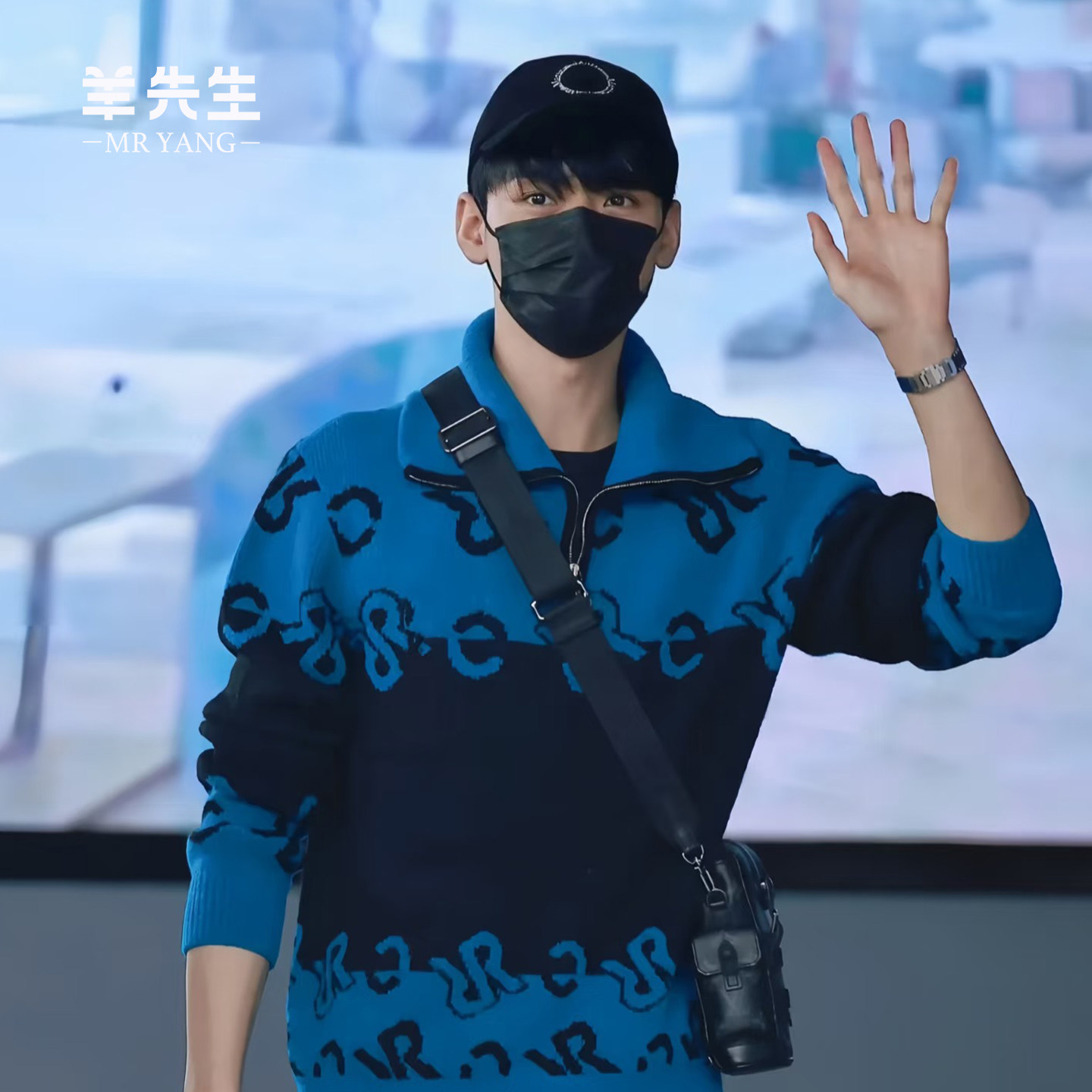 明星同款男青年可翻高领羊绒衫潮