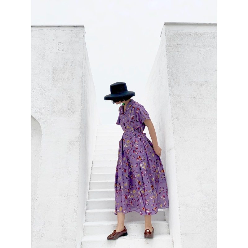 Provence summer  Chemistry girl Original French Retro Broken flowers Coffee Break Dress Bellflowerin the Women's clothing/Boutique , Dress  category - from Buy2taobao.com to provide professional Taobao agent buy service