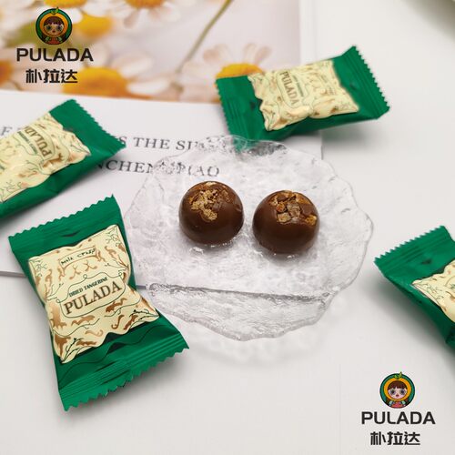 英国PULADA朴拉达陈皮奶脆糖高端喜糖婚庆糖果散装休闲零食伴手礼