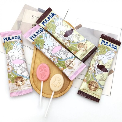 PULADA朴拉达草莓炼奶味棒棒糖