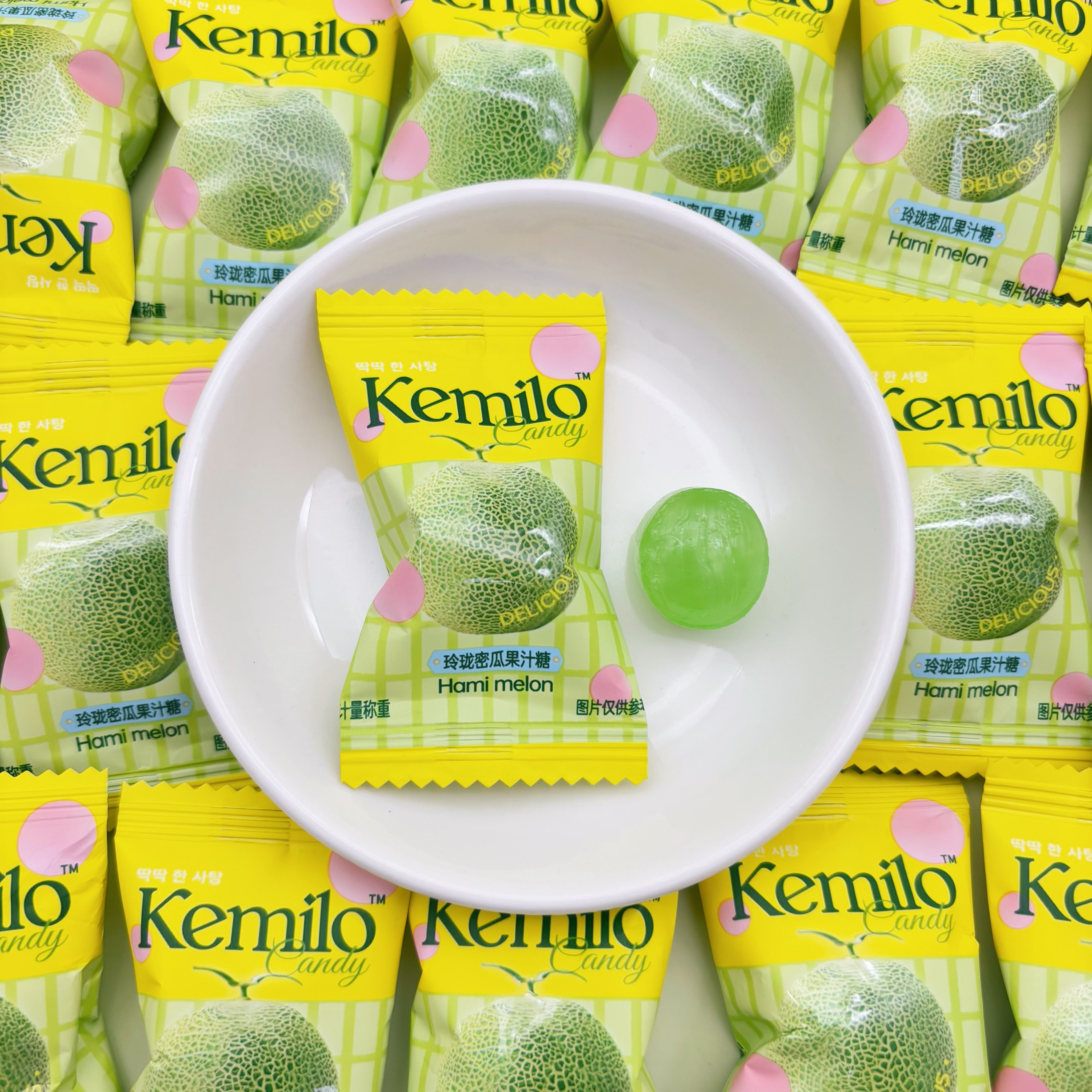 KEMILO哈蜜瓜味水果糖硬糖高颜值喜糖网红爆款糖果休闲小零食