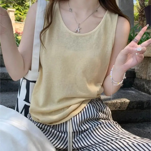 大码宽松遮肉外穿吊带背心女
