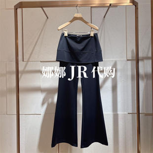 开叉喇叭裤 简约风高腰拼接假两件裙裤 XSJ1K03D 2026春季 JR专柜正品