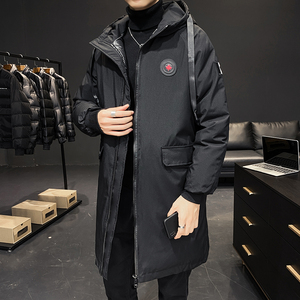 大货主推棉服男中长款大码加厚连帽棉衣户外防水外套8088-P95图片
