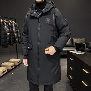 大货主推棉服男中长款大码加厚连帽棉衣户外防水外套8088-P95图片