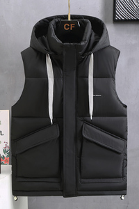 M-5XL秋冬季加厚保暖羽绒棉马甲无袖坎肩棉衣外套XZ1310-M809-P60图片