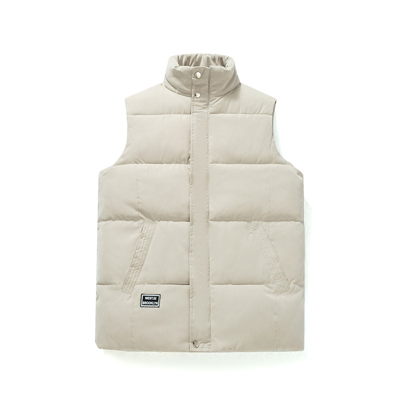 M-5XL四色 立领保暖坎肩背心棉马甲男无袖棉服外套 1310-8086-P50图片