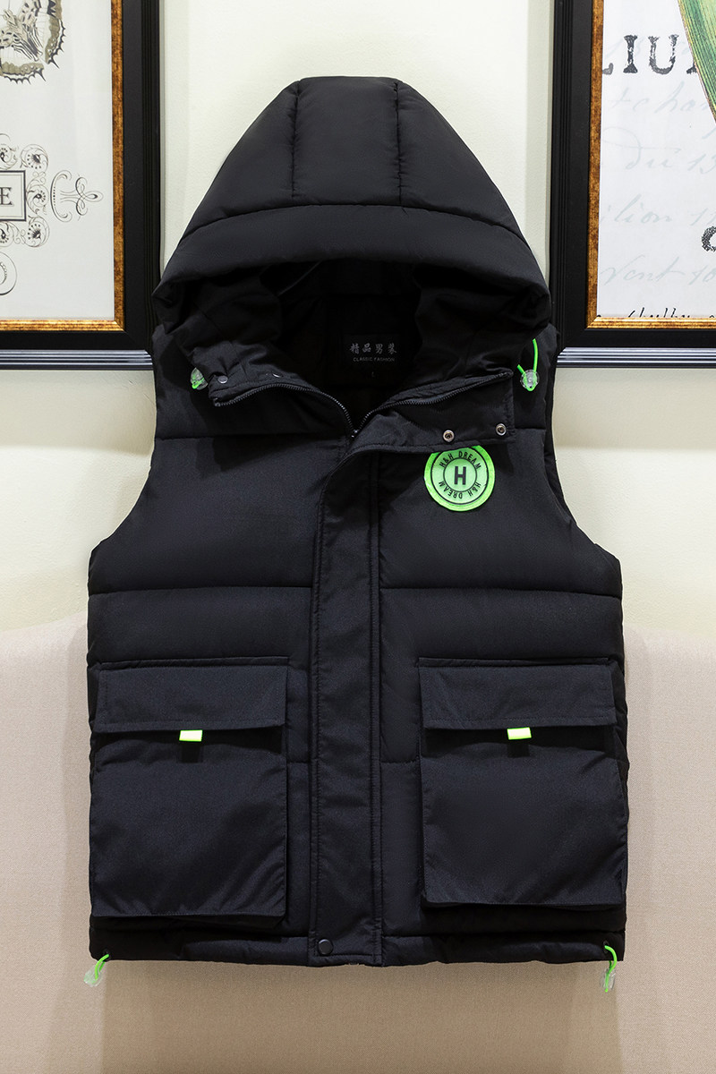 现货秋冬新款纯色大码保暖男时尚休闲加厚棉马甲M-5XL2103-P55,男装背心/马甲,星座1310