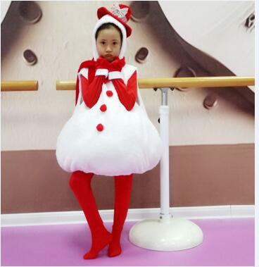 雪人表演服 六一儿童 雪人演出服 雪娃娃表演服 这是谁的钱包节目