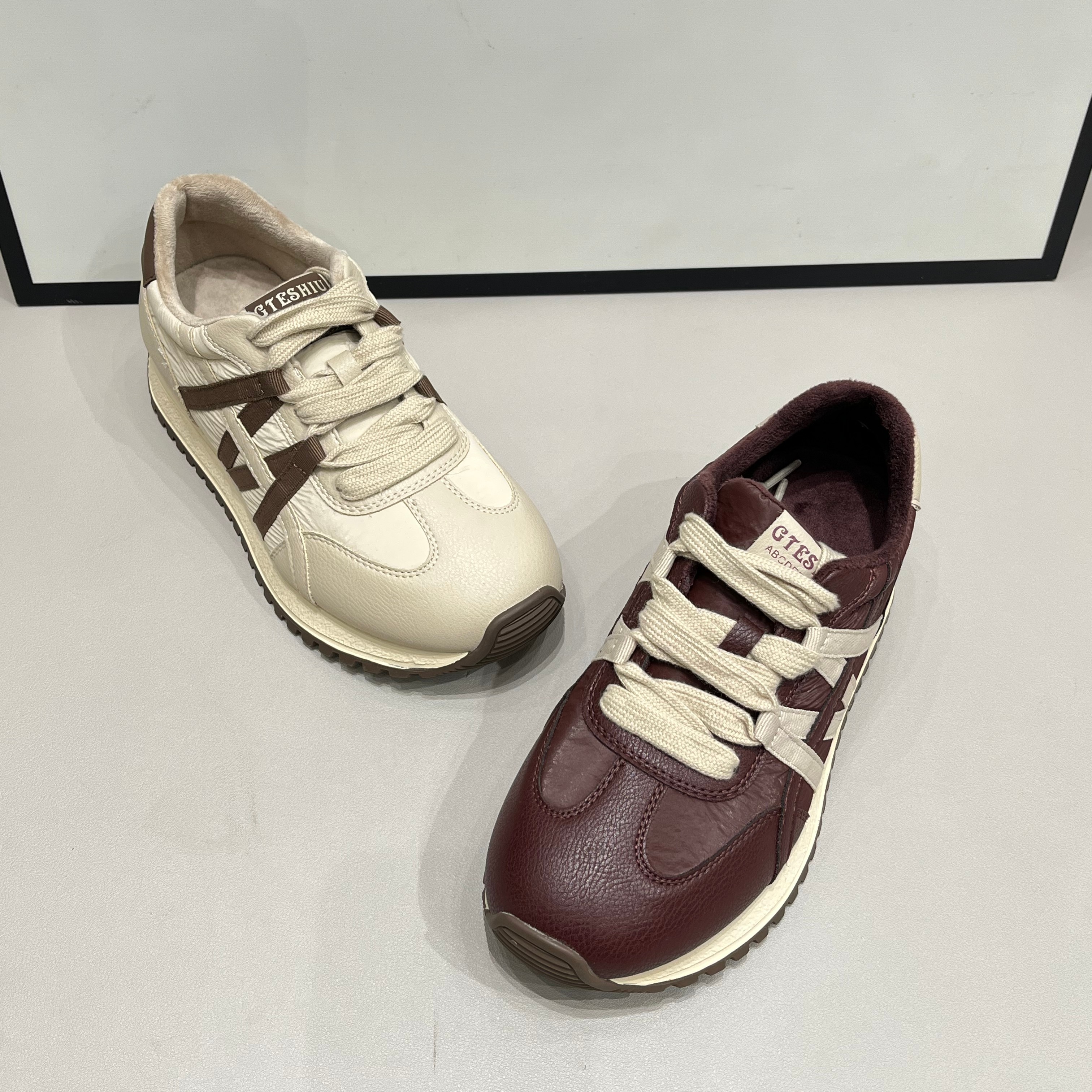 欧货2025新款德训鞋厚底增高