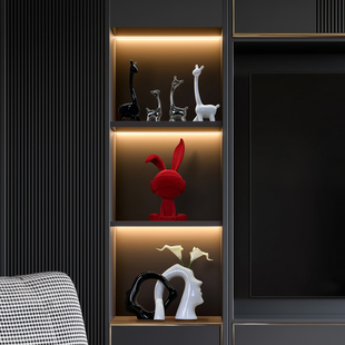 现代家居装饰品客厅酒柜电视柜摆件套装新房房间布置创意网红款