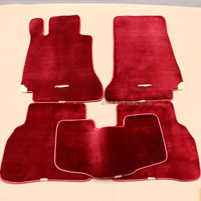 奔驰C200L专用脚垫C180L E200L E260L S320 GLS450羊毛绒面脚垫