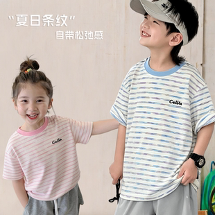 【婷仔推荐】【顾奈】夏季儿童透气短袖时尚百搭儿童休闲短恤7
