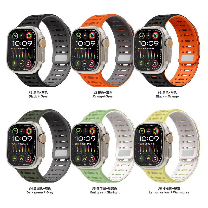 洞洞Applewatchultra2硅胶表带