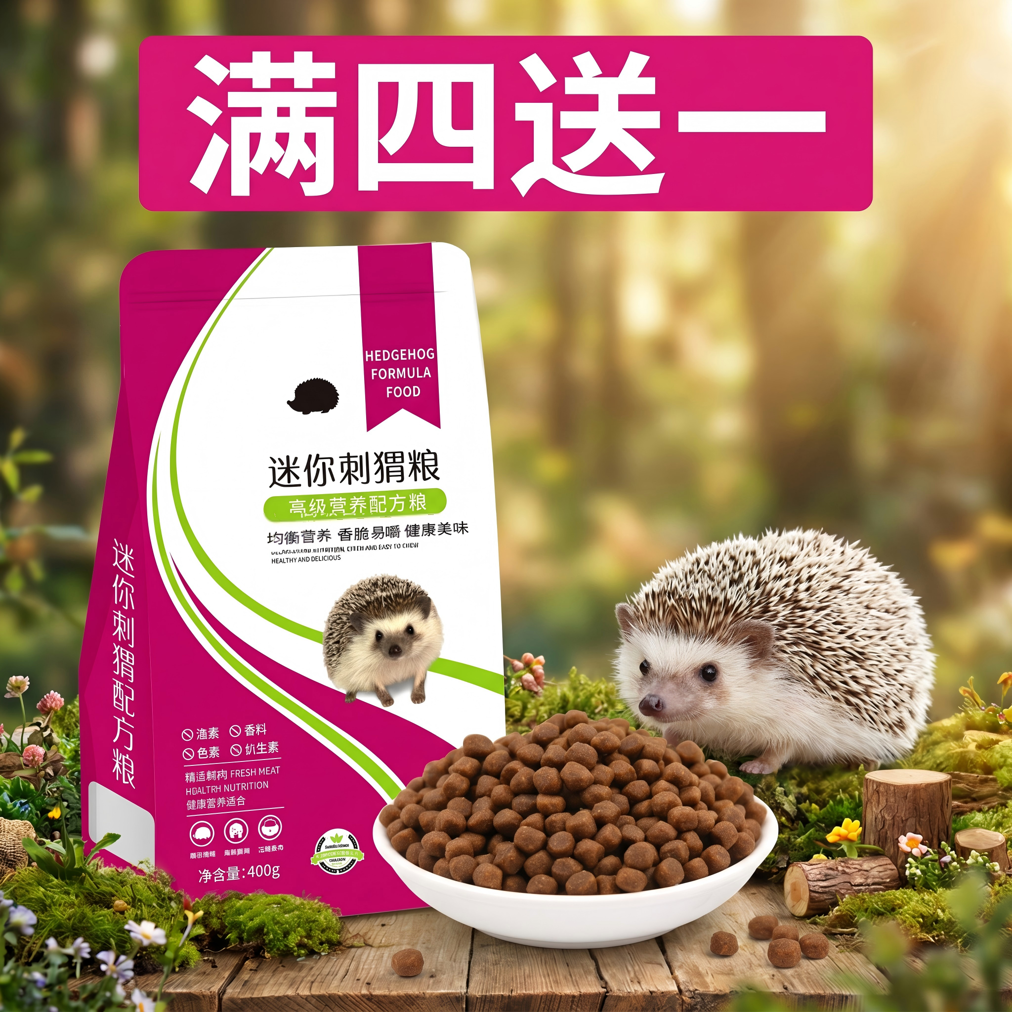 非洲迷你刺猬粮食全阶段营养粮