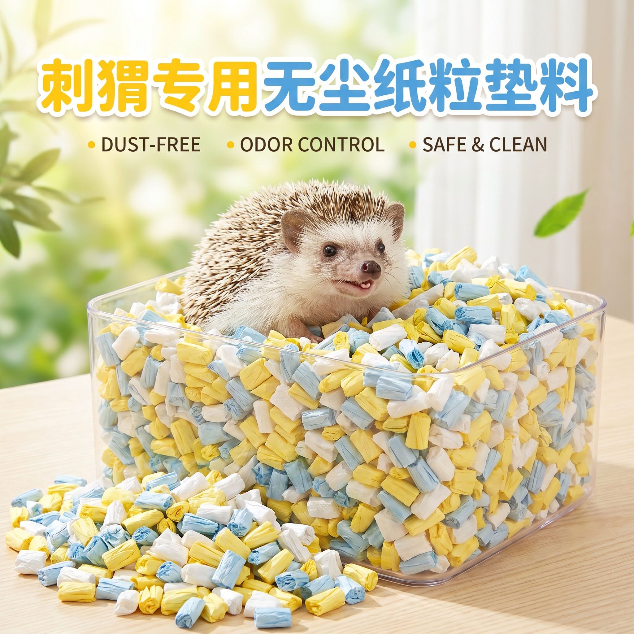 刺猬龙猫除臭吸水纸粒垫料仓鼠
