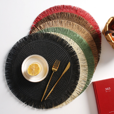 2025黄麻纸编环保可降解菜垫餐垫