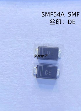 晶导微SMF54A丝印DE 54V单向200W TVS管瞬态抑制二极管 SOD-123FL
