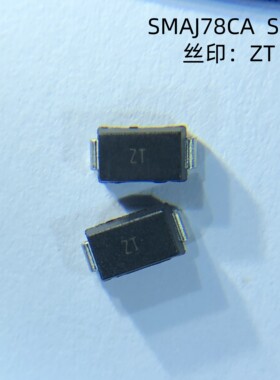 晶导微SMAJ78CA丝印ZT 78V双向400W TVS管瞬态抑制二极管DO-214AC