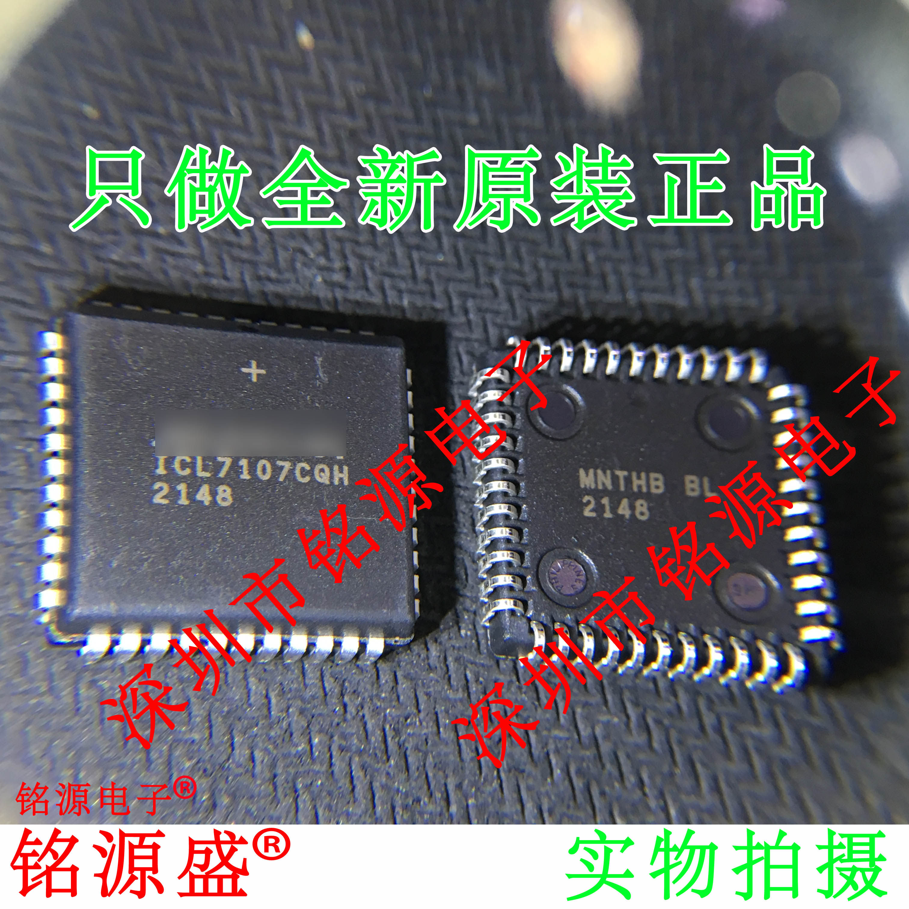 铭源盛 全新 icl7107cqh d-nd icl7107cqh icl7107 plcc44 芯片