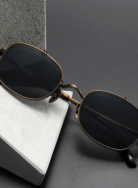 偏光方框可上翻男女复古近视墨镜