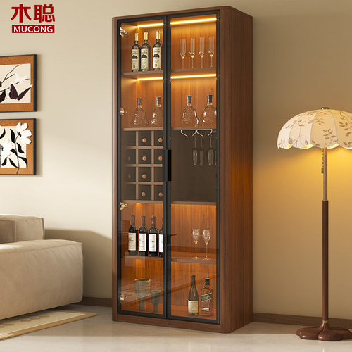 中古风实木酒柜客厅2026新款