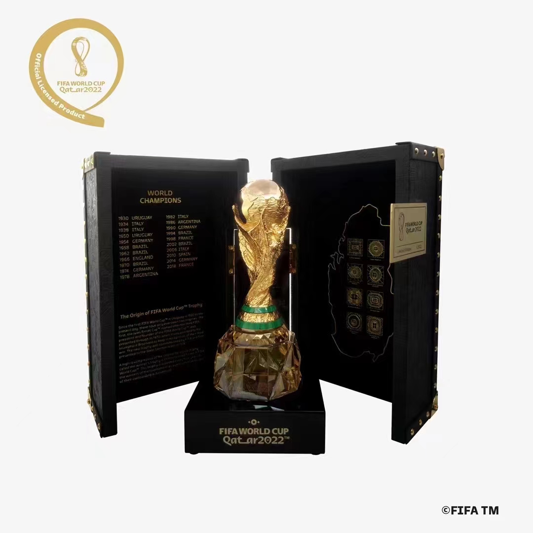 FIFA2022年卡塔尔世界杯限量版大力神金杯模型纪念品高端收藏上海