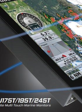 FURUNO古野高亮度多触摸19英寸海事LCD显示器MU195T关联NAVNET