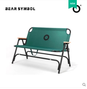 BEAR SYMBOL森博熊户外折叠双人椅超轻便携野餐椅露营钓鱼沙滩椅