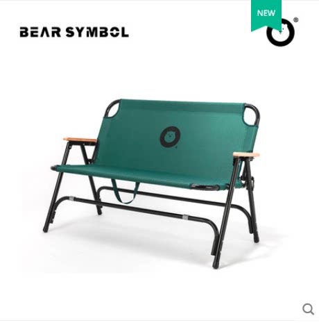 BEAR SYMBOL森博熊户外折叠双人椅超轻便携野餐椅露营钓鱼沙滩椅