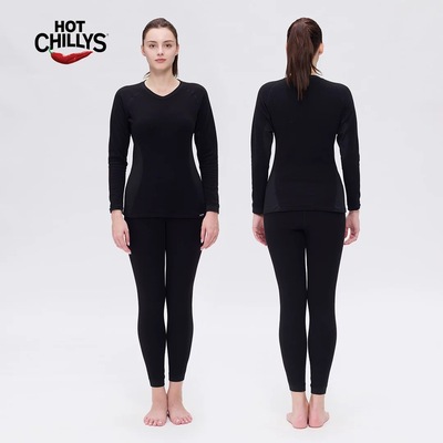 hotchillys红辣椒10级冬季抓绒保暖内衣女户外运动打底功能内衣裤