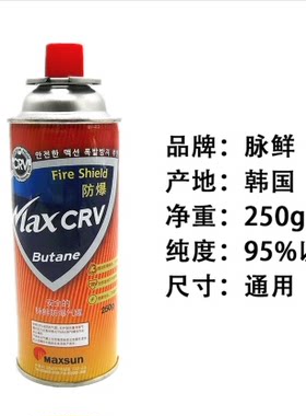 鲜红色户外防爆气罐250g加强型