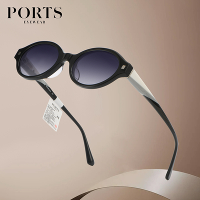 PORTS女士太阳镜椭圆小框时尚百搭轻奢简约旅游开车遮阳PSF23604