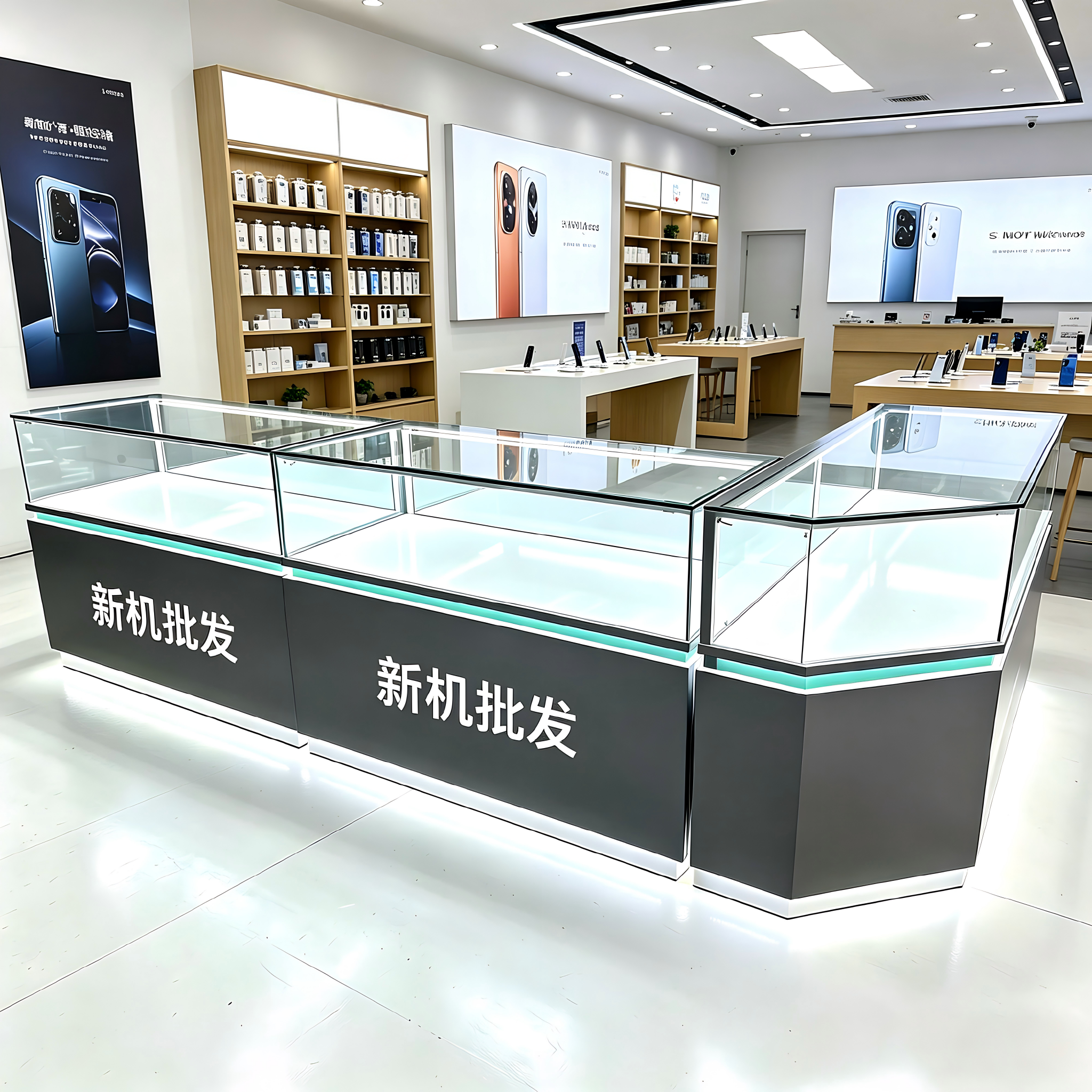 展示柜玻璃展柜产品珠宝手机柜台烟柜商用便利店新款首饰定制柜子