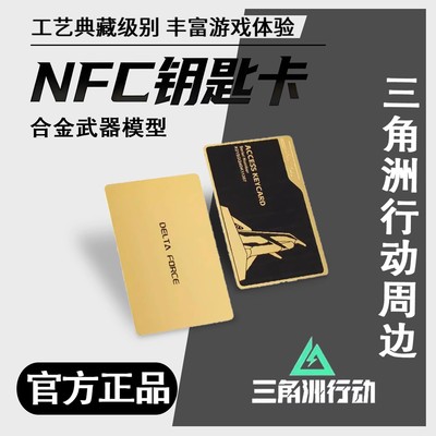 三角洲行动周边金属房卡模型