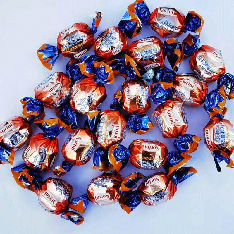 意大利进口索里尼巧克力咸味焦糖夹心牛奶巧克力婚庆喜糖散装半斤