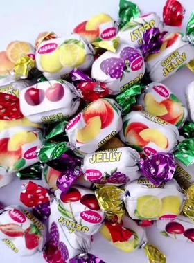 新品希腊进口pallas派乐思混合口味果汁软糖果 什锦果味 散装半斤