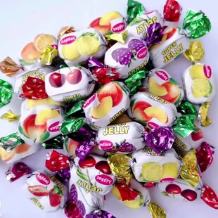 新品希腊进口pallas派乐思混合口味果汁软糖果 什锦果味 散装半斤