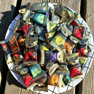 德国进口嘉云糖混搭口味梨橙子柠檬薄荷黑莓进口水果硬糖半斤散装