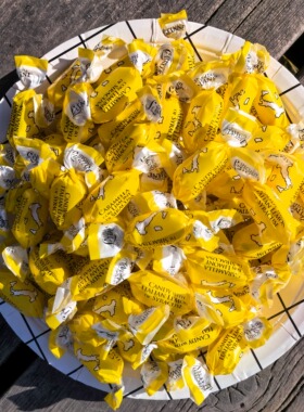 意大利进口Serra柠檬夹心口味水果糖进口夹心糖果水果味散装半斤