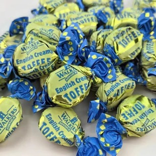 现货热卖英国walkers奶油太妃糖进口糖沃尔克斯太妃软糖散装半斤
