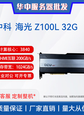 中科海光高性能企业级AI算力卡 DCU Z100L 32GB/K100 64G专业显卡