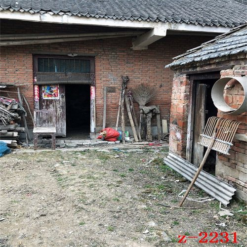 主播直播背景布农村农家院