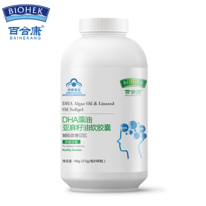 百合康 DHA藻油亚麻籽油软胶囊 0.5G/粒*80粒