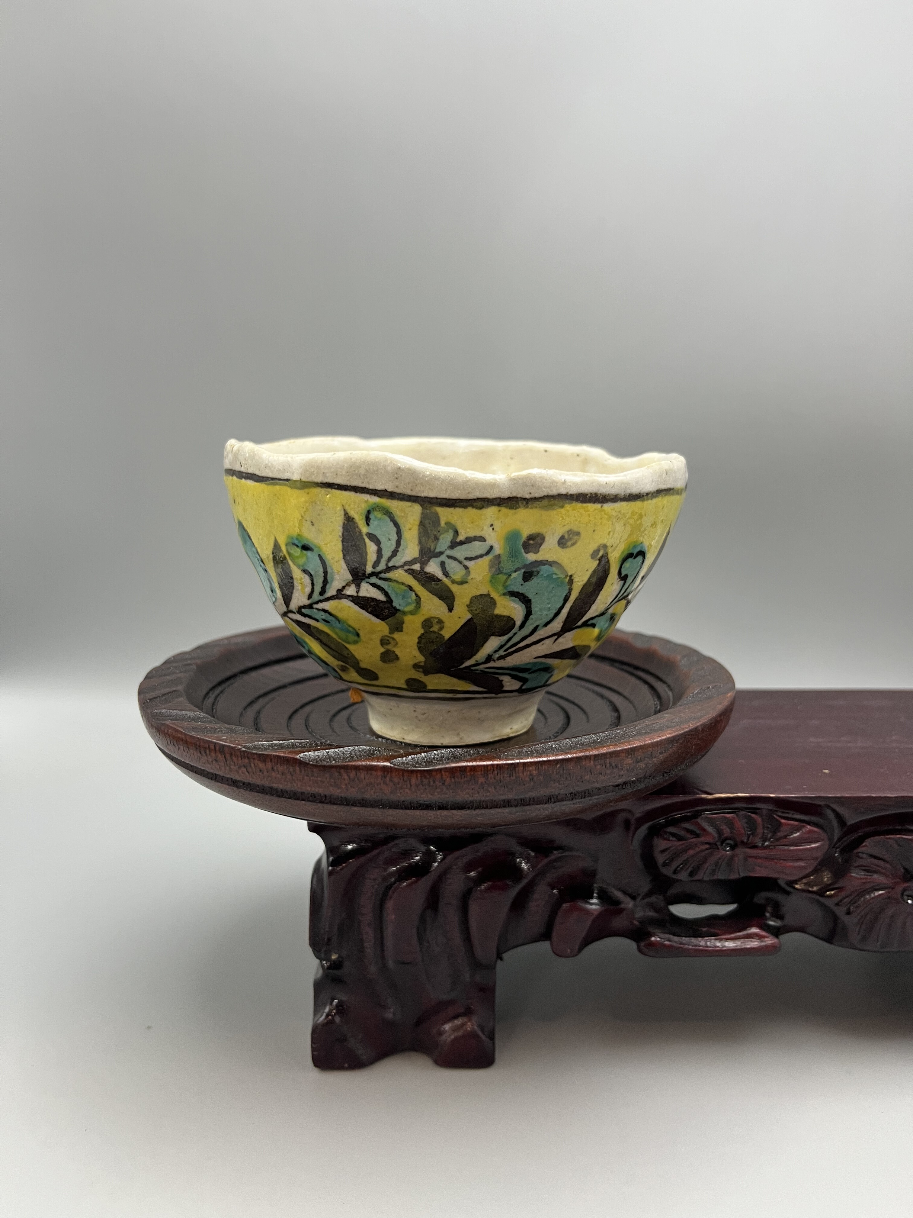 日本手作陶碗，诧寂风原装进口，凤来窑春夏秋冬系列